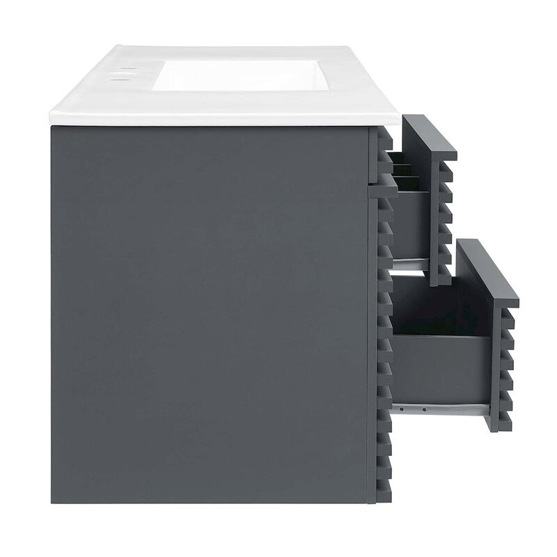 Render 48" Wall-Mount Bathroom Vanity image number 3