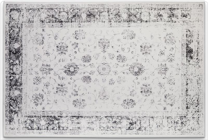 HomeRoots Floral Distressed Area Rug image number 0