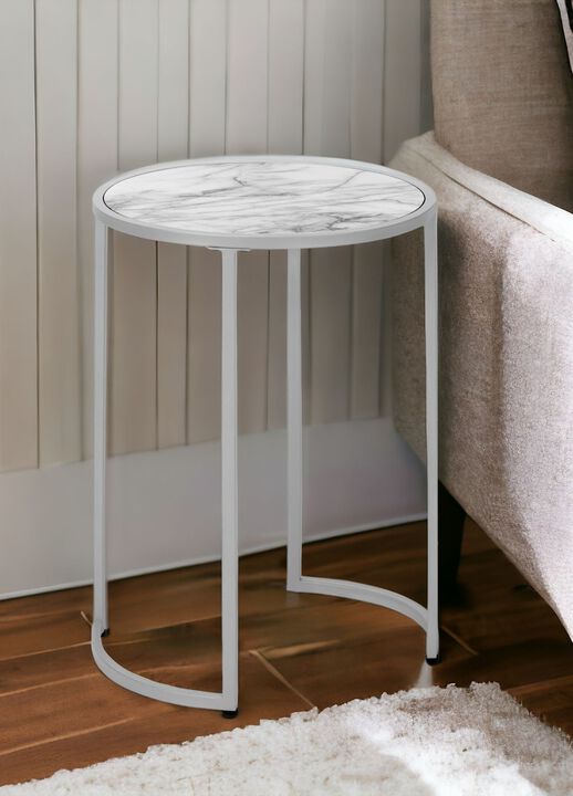 Stylish Round Side Table, Versatile Accent Table for Any Room Setting