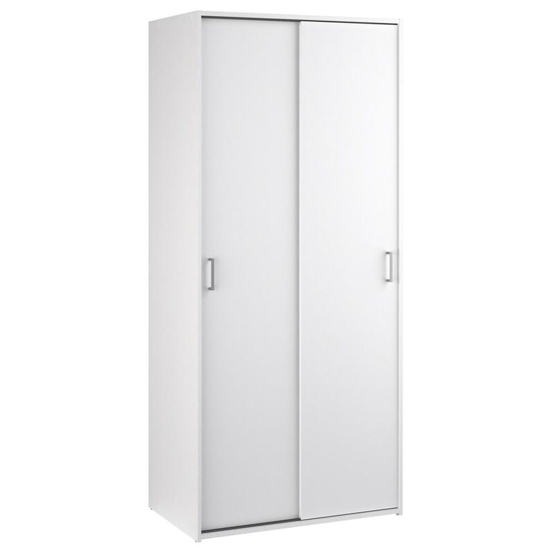 Tvilum Space Wardrobe with 2 Sliding Doors, White