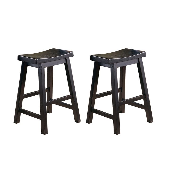 Streamdale Finish 24'' Counter Height Stools (Set of 2)