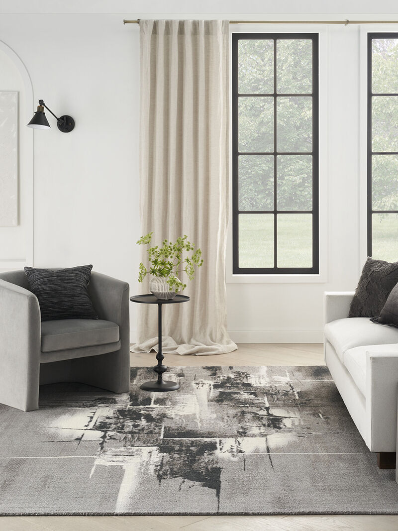 Twilight TWI30 Gray/Ivory/Black 7'9" x 9'9" Rug