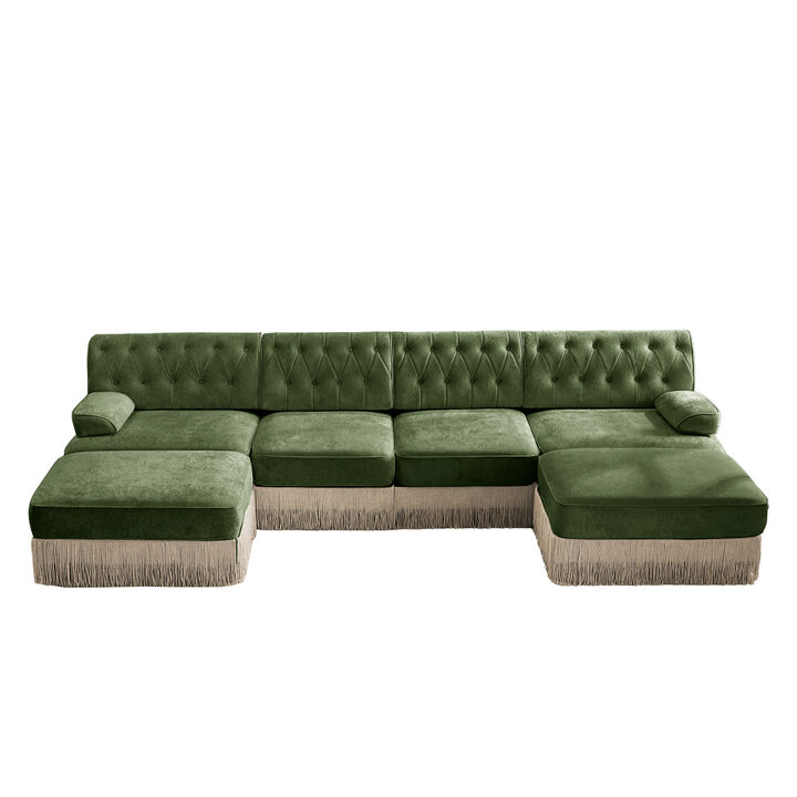 Nomdel 4-Seater with 2 Ottomans Sectional