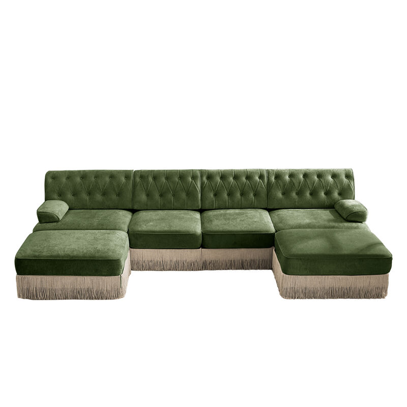 Nomdel 4-Seater with 2 Ottomans Sectional image number 0