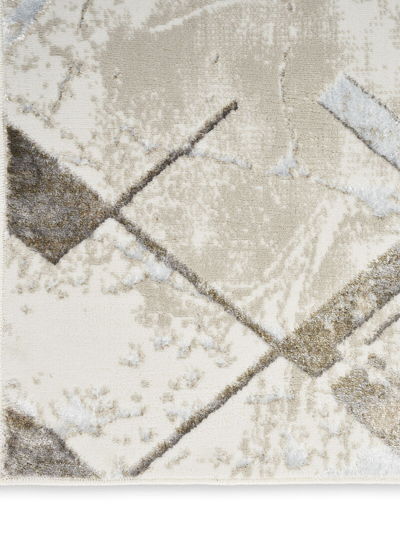 Glitz GLZ02 Ivory/Gray 9' x 12' Rug