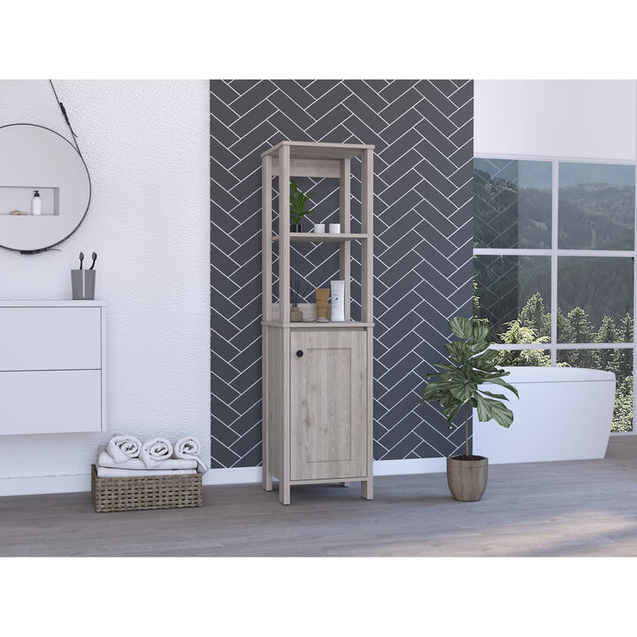 Streamdale Hanover 4-Shelf Linen Cabinet Light