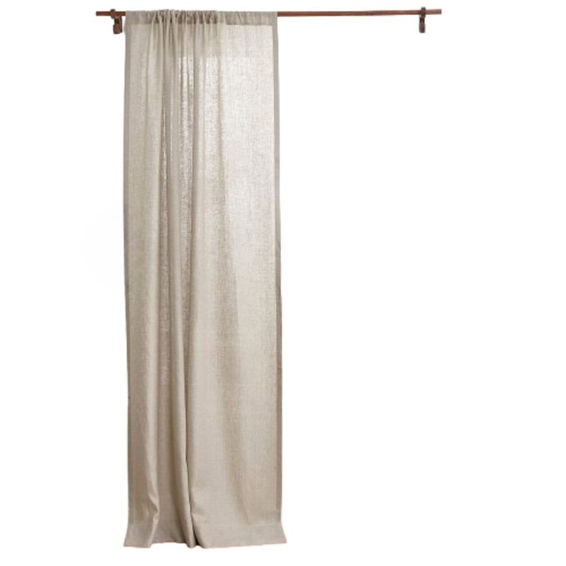 Solino Home 100% Pure Linen Curtain - Linen Curtain