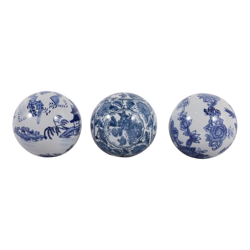 S/3 5" Chinoiserie Orbs image number 2