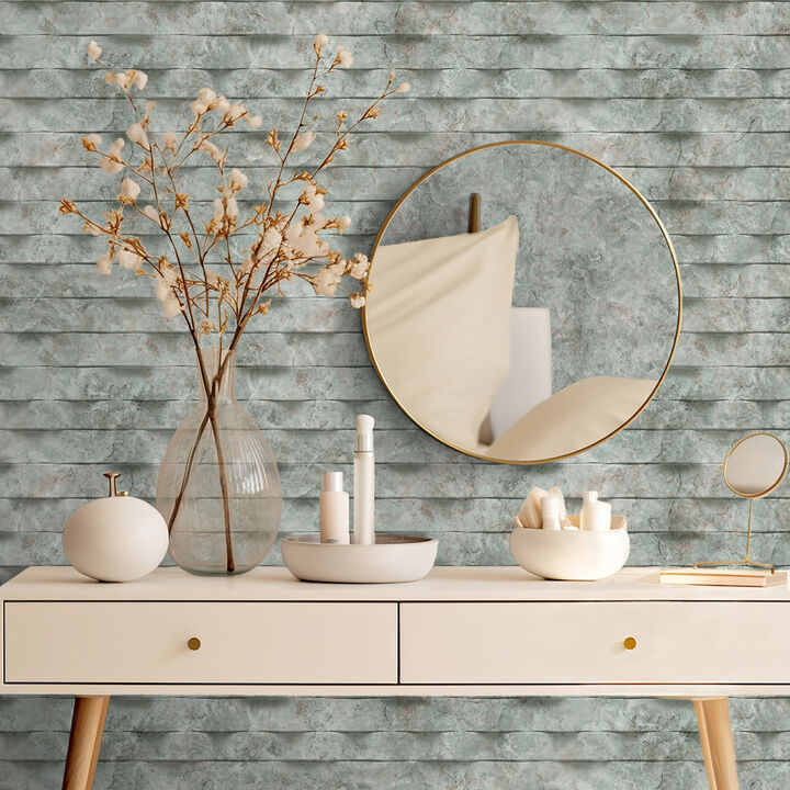 Wavy Marble Stripe Wallpaper