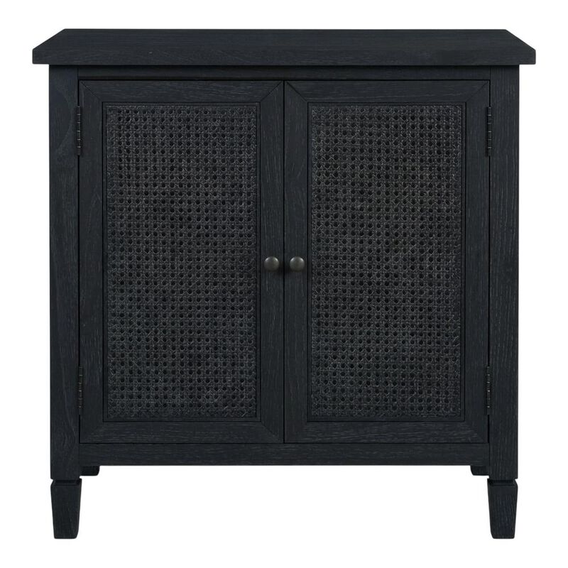 Butler Specialty Flagstaff 2-Door Cane Cabinet, Black image number 0