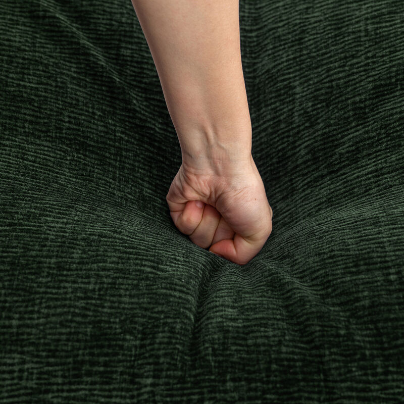 Merax Sectional Sofa Chenille Upholstered Sofa with Two Removable Ottoman