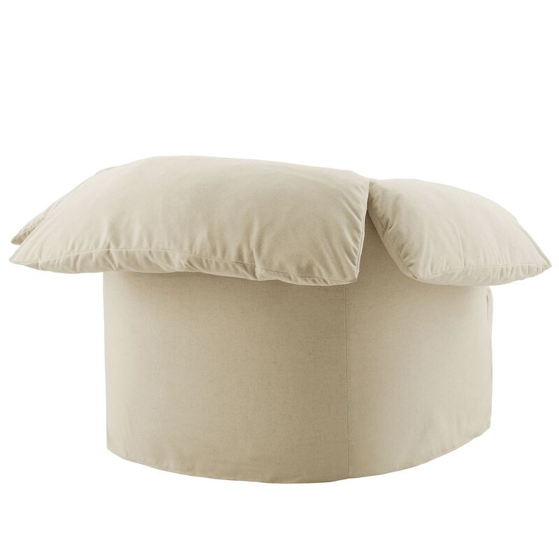 Lark Slipcovered Fabric Oversized Armchair image number 4