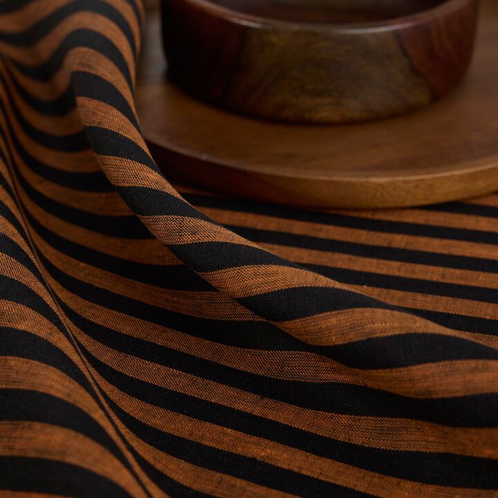 Linen Dinner Napkins - Amalfi Stripe