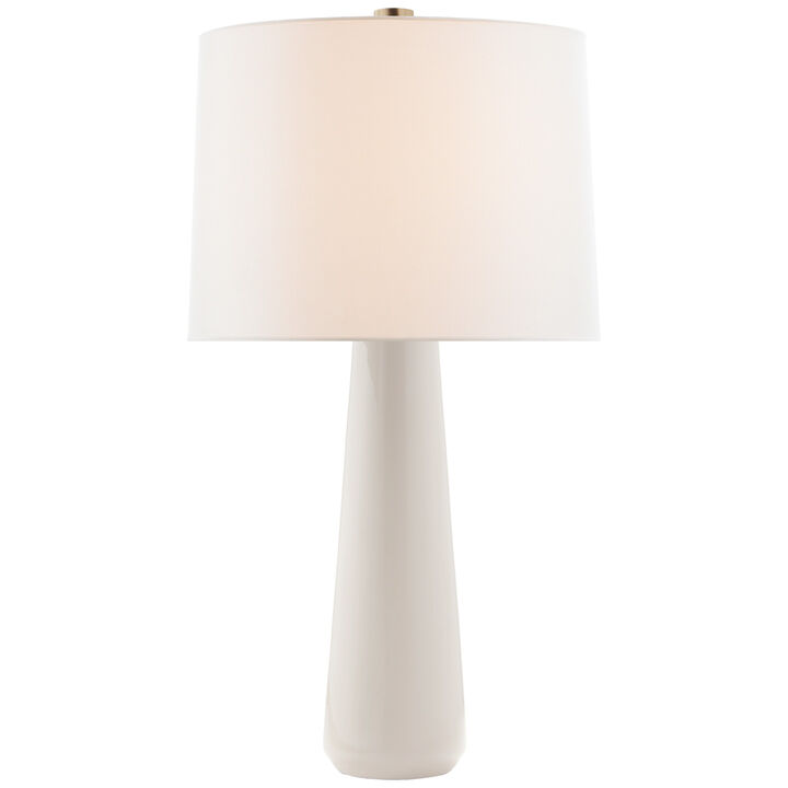 Athens Large Table Lamp in Ivory with Linen Shade