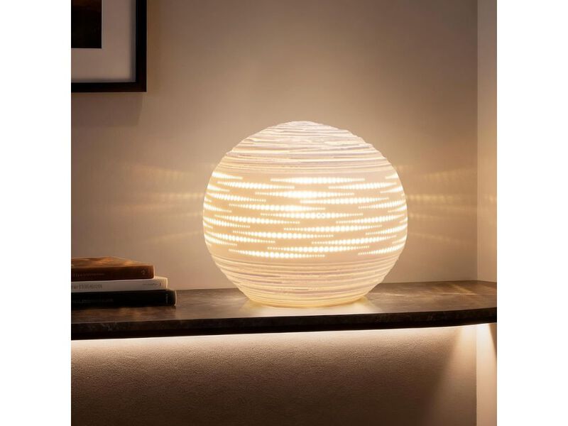 Modern Ceramic Bedside Table Lamp 9 Inch Dimmable Lamp for Bedroom Living Room image number 1