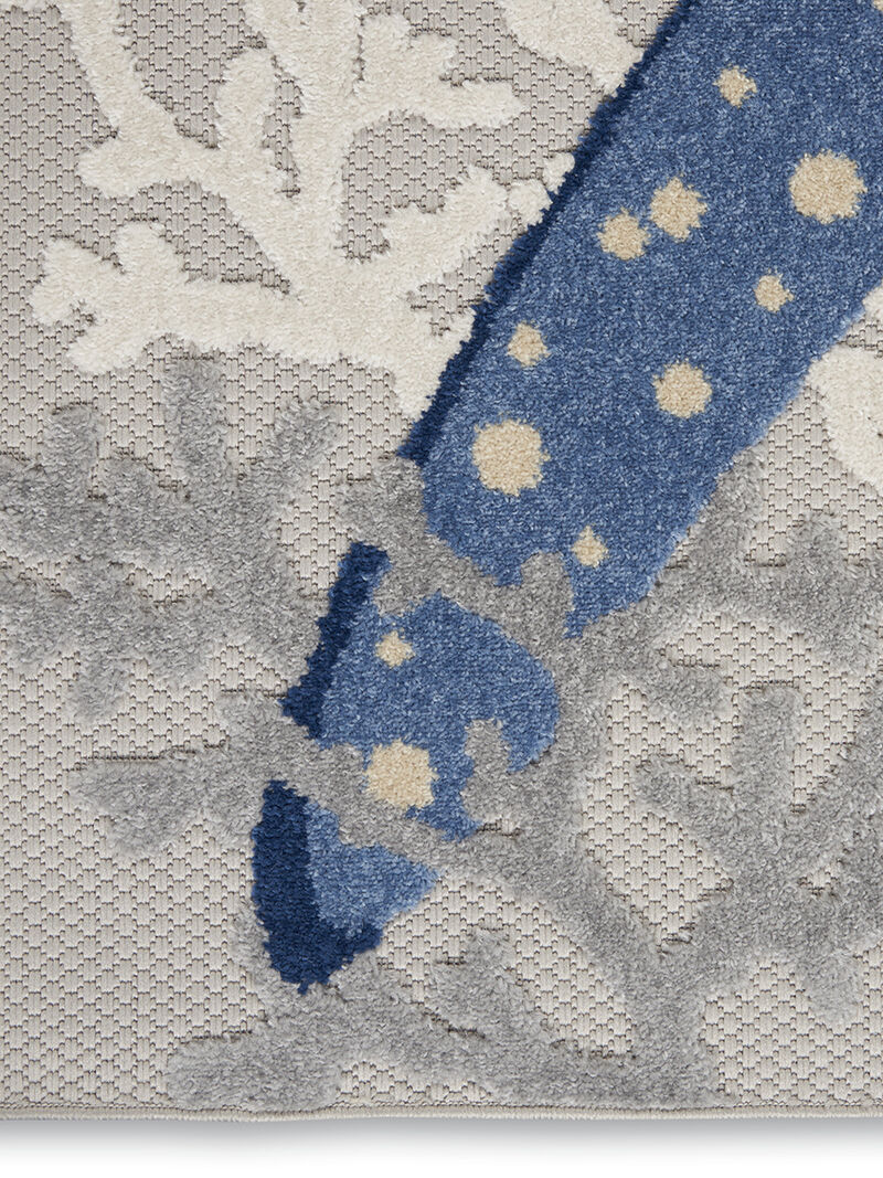 Aloha ALH24 Blue/Gray 2'3" x 10' Rug