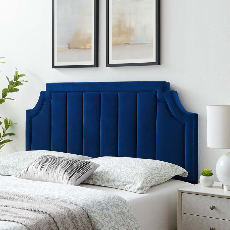 Modway - Alyona Channel Tufted Performance Velvet Full/Queen Headboard image number 2