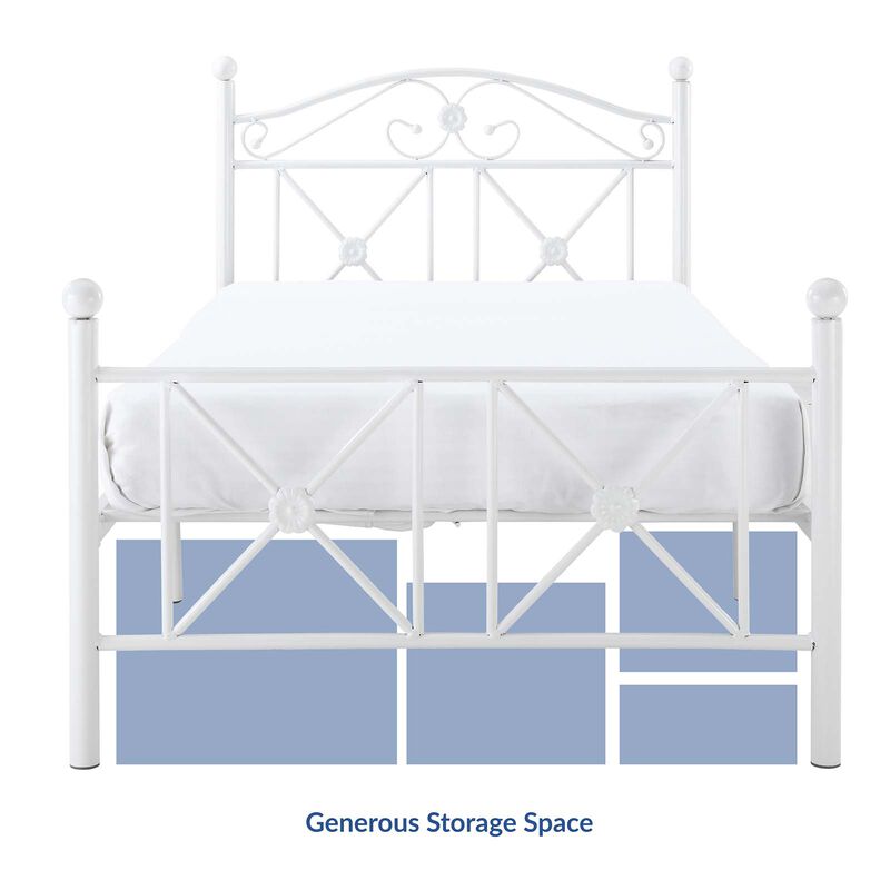 Modway - Cottage Twin Bed White image number 2