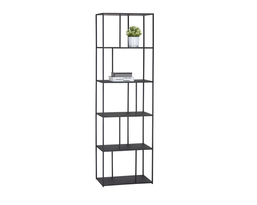 Jareth Small Black Bookcase