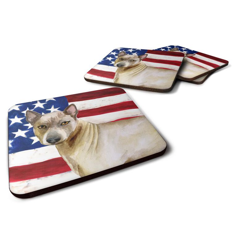Caroline's Treasures Thai Ridgeback Patriotic Decorative coasters, Multicolor