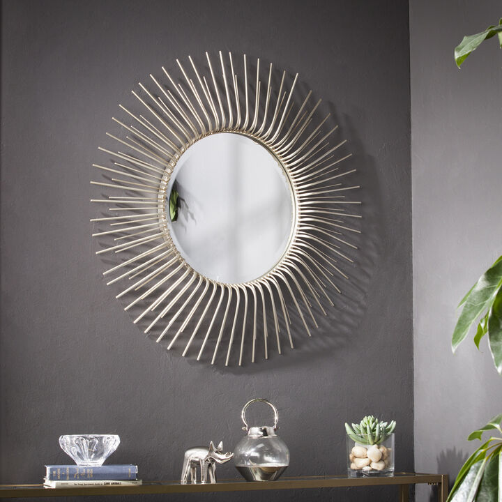 Trevella Round Oversized Sunburst Wall Mirror