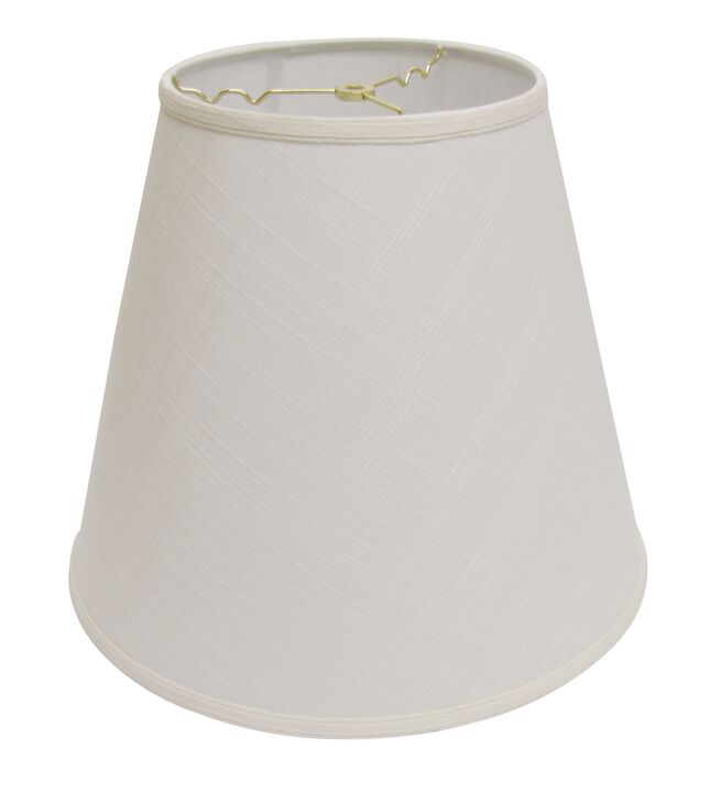 Hivvago 16" Off White Deep Empire Linen Lampshade