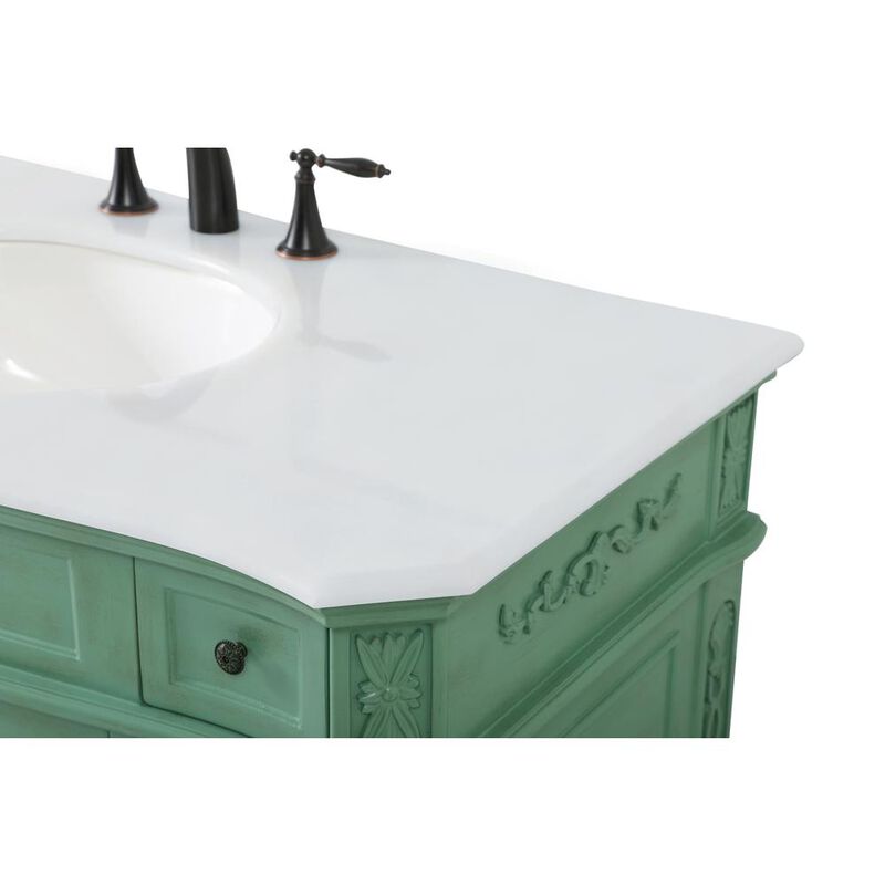 Elegant Kitchen and Bath 42 inch Single Bathroom vanity in vintage mint