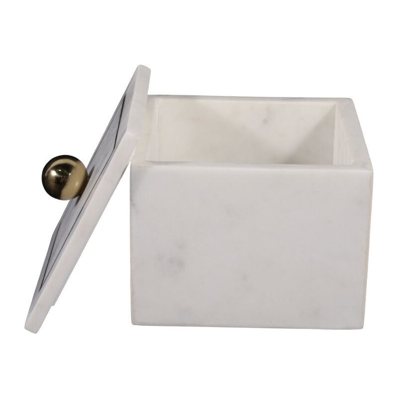 Marble 5x5 Box - Knob, White image number 4