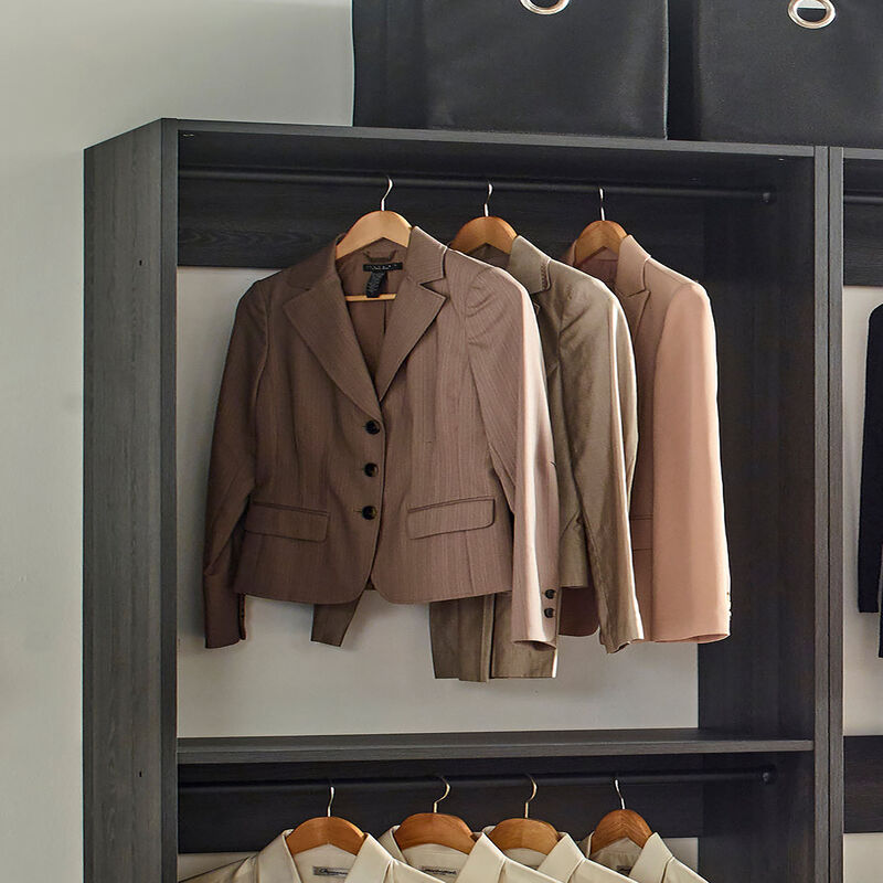 Prosper Gray Freestanding Walk in Wood Closet System