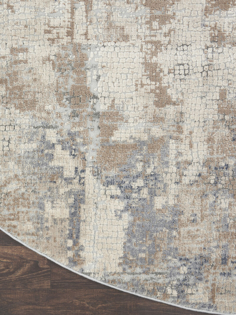 Rustic Textures RUS06 Beige/Gray 7'10" x 10'6" Rug