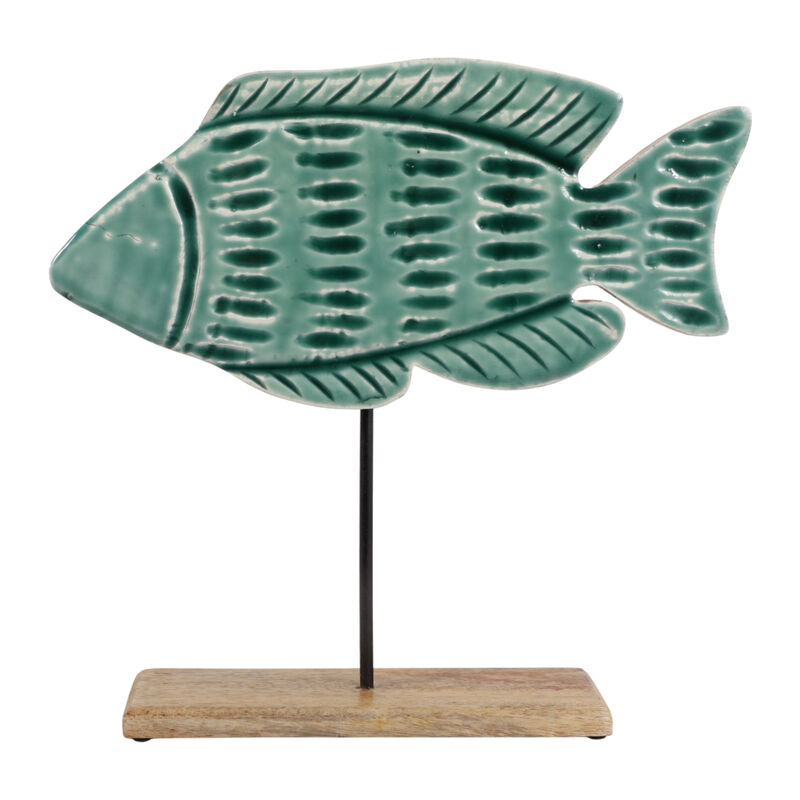 10x10 Wood Fish On Base image number 0