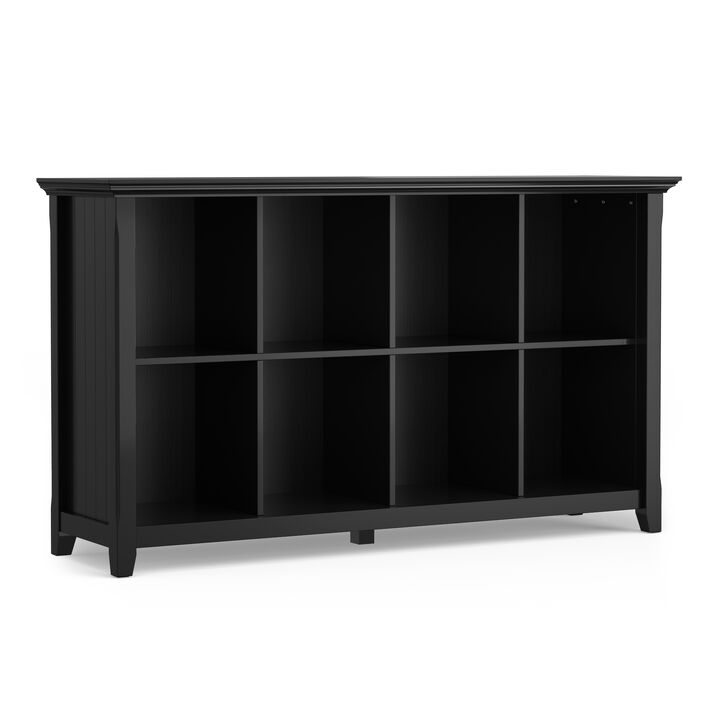 Acadian 57 inch Wide Solid Wood 8 Cube Storage Sofa