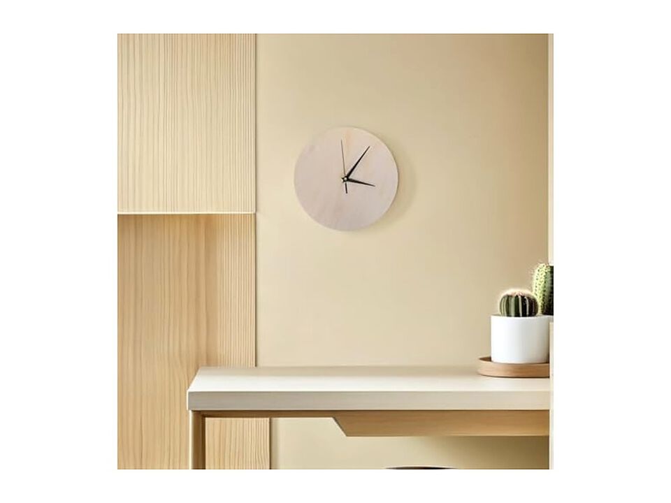 Wooden Unfinished DIY Craft Base Painting Wall Clock 84 Inch Wood Home Decor