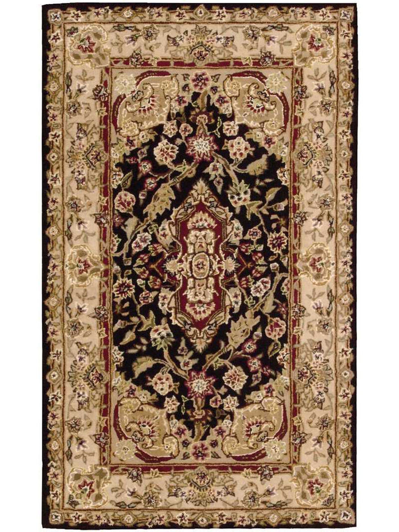 Nourison 2000 2028 Black 2'6" x 4'3" Rug