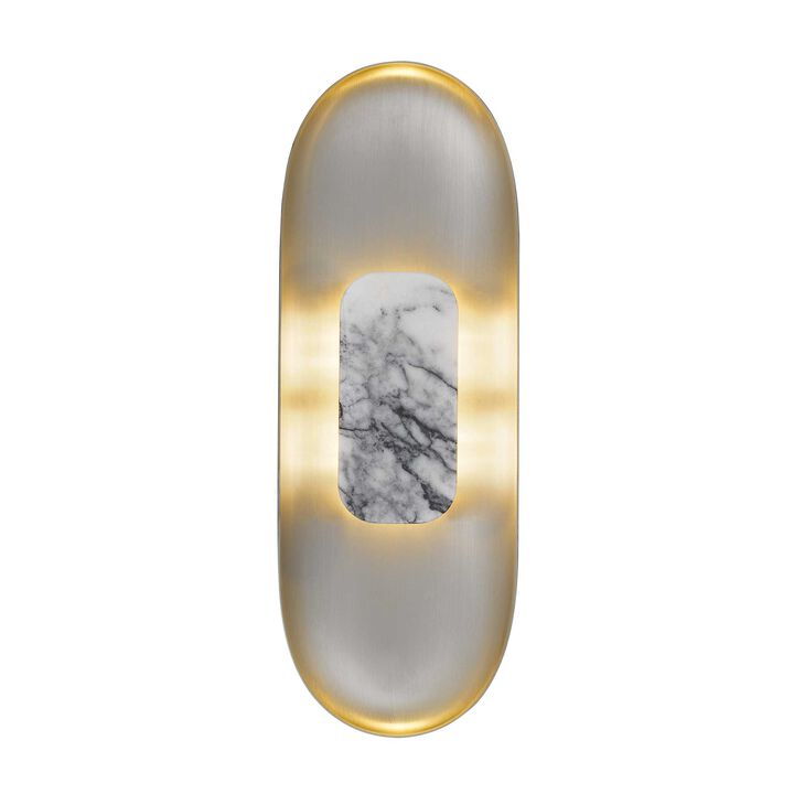 Marilyn 20 inch White Marble LED Wall Sconce