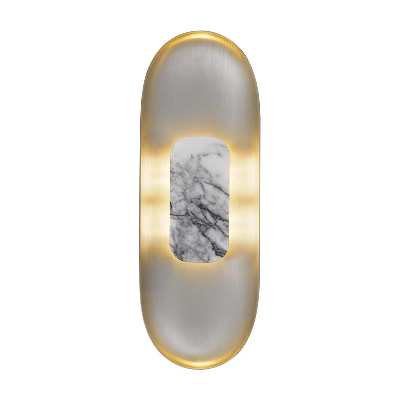 Marilyn 20 inch White Marble LED Wall Sconce image number 0