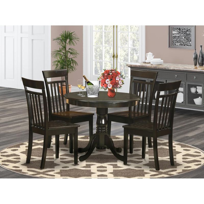 5 Pc Kitchen Table set-Kitchen Table and 4 Kitchen Dining Chairs
