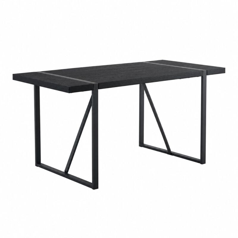 GOODSILO Rustic Industrial Rectangular Dining Table for 4 to 6 People, Thick Sturdy Tabletop with Durable Support Legs, Perfect for Kitchen, Dining Room and Living Room Spaces image number 0