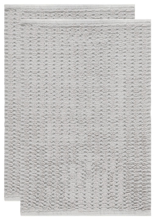Oliva Textured Hatched PMB902 Set of 2 Bathmat