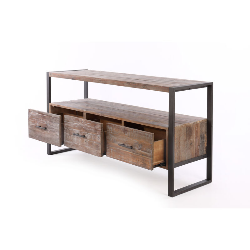 Streamdale Reclaimed Wood Media Console with Drawers image number 4