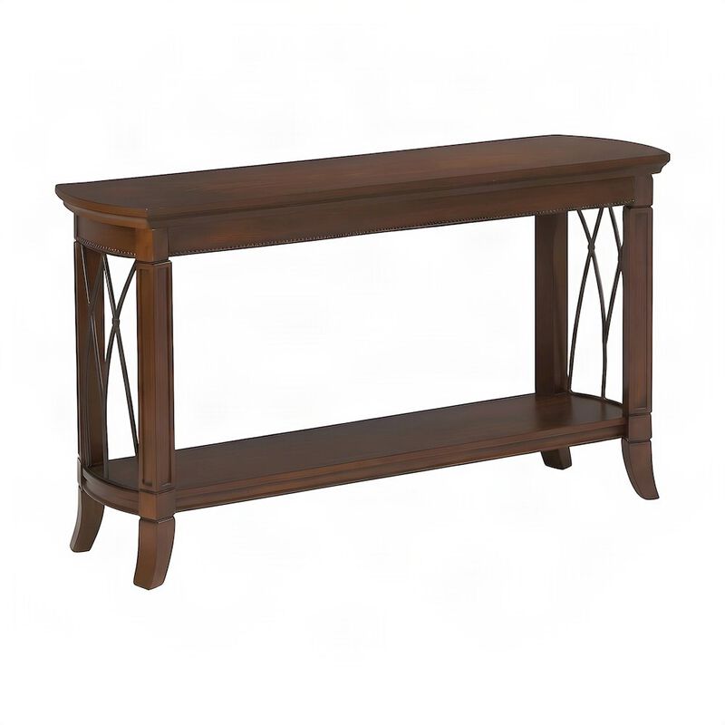 Solid Rubberwood and Birch Sofa Table, Console Entryway Table image number 0