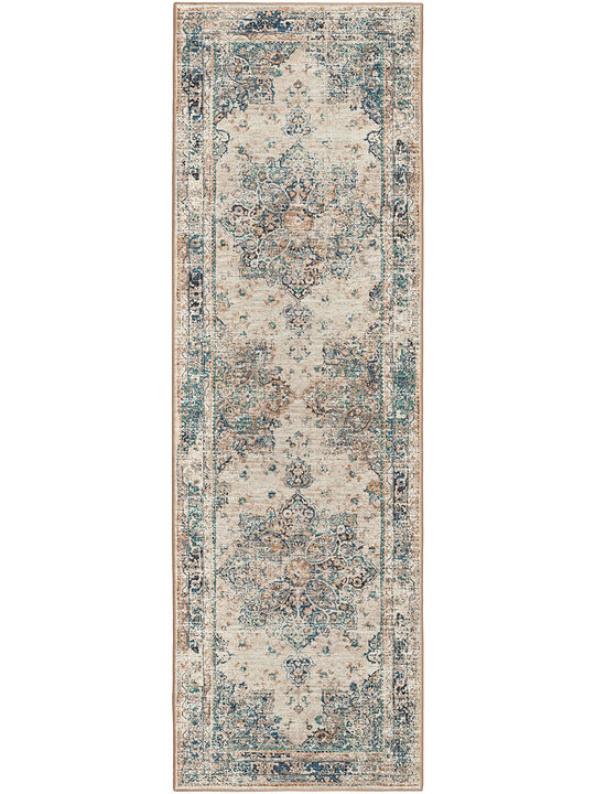 Jericho JC6 Linen 2'6" x 12' Rug
