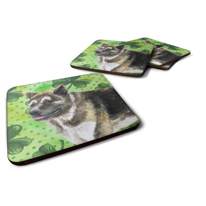 Caroline's Treasures American Akita St Patrick's Decorative coasters, Multicolor