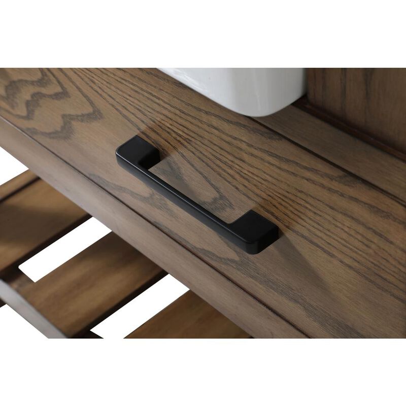 Elegant Kitchen and Bath 60 inch double bathroom vanity in driftwood