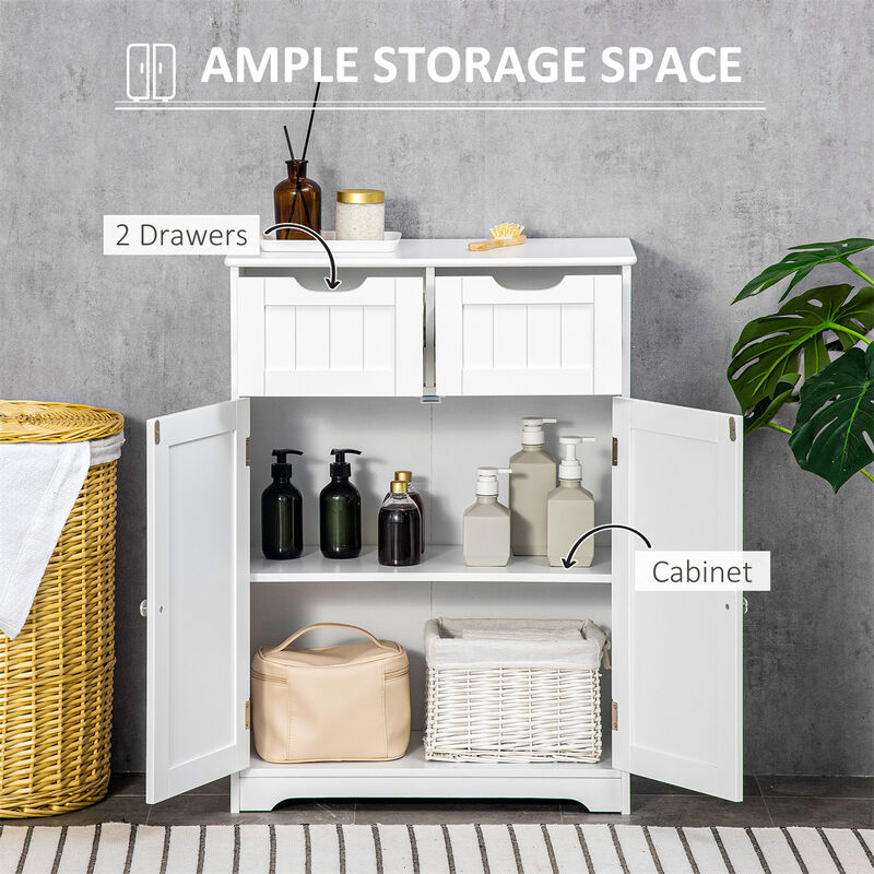 Modern Bathroom Cabinet and Storage Unit with Adjustable Shelves