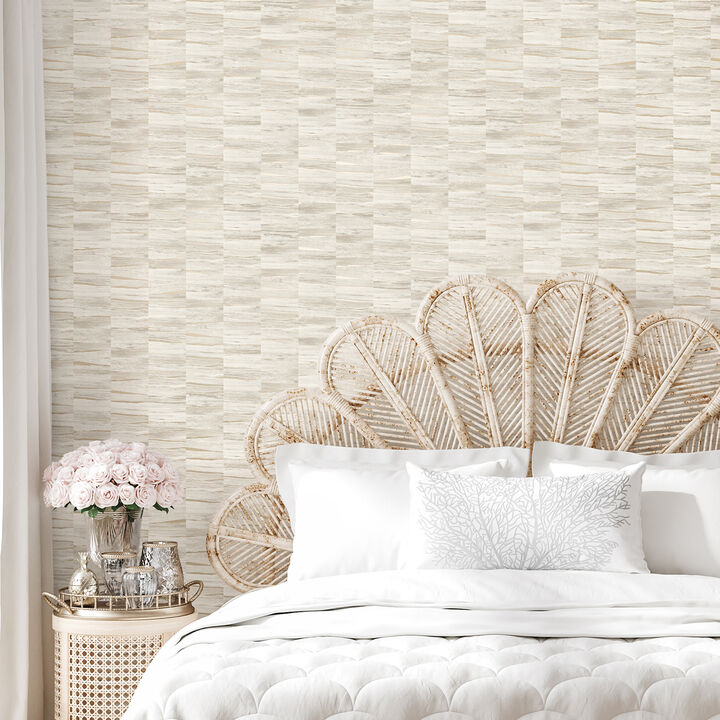 Hugo Dove Faux Wood Wallpaper