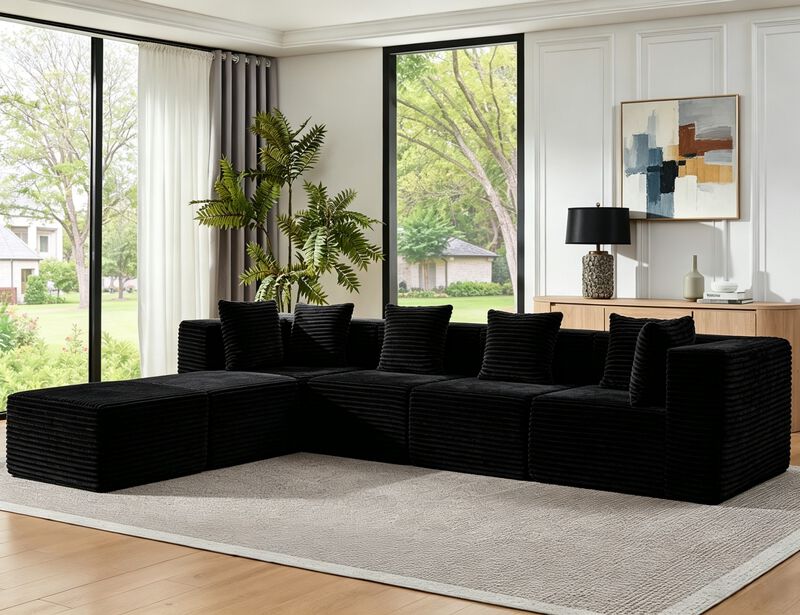 Dulp U-Shaped Boneless Sectional Sofa image number 2