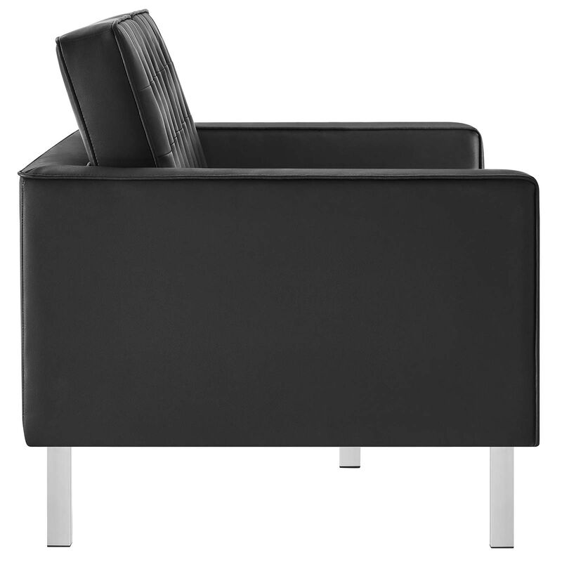 Loft Tufted Vegan Leather 2-Piece Furniture Set image number 6