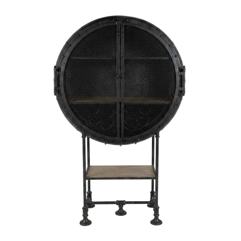 Butler Specialty Roanoke 43 in W x 69 in. H Iron Bar Cabinet, Black image number 0
