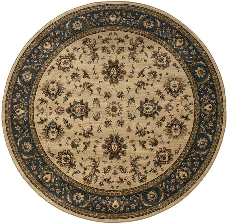 HomeRoots Oriental Round Rug